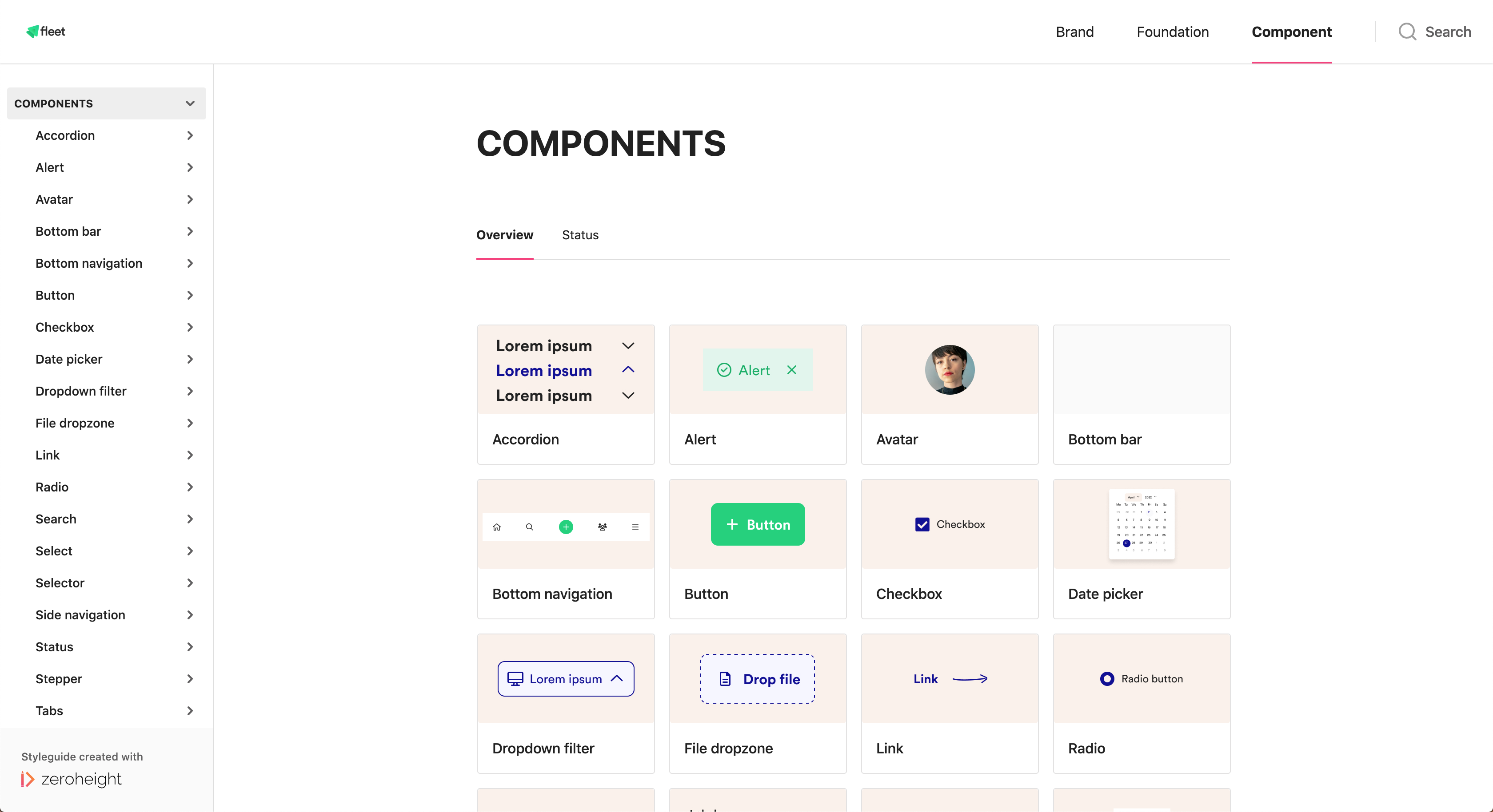 Zeroheight - Components